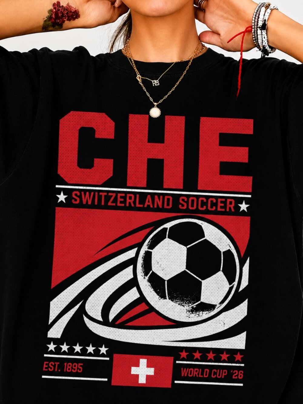 Vintage Switzerland Soccer Tee, Retro 90s Football Fan Graphic Shirt